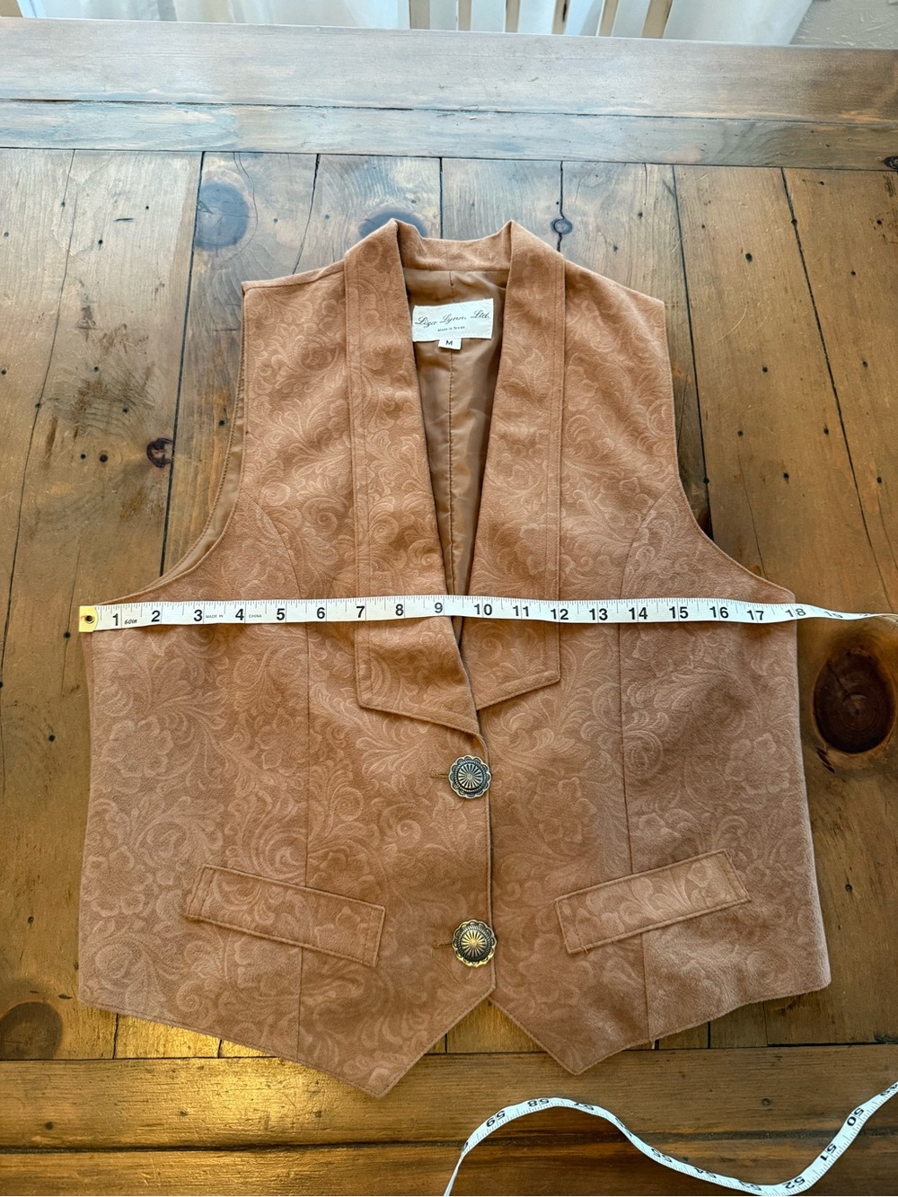 Vintage Liza Lynn Ltd. Western Concho Button Vest - Picture 6 of 7